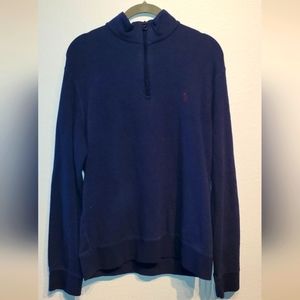 Polo Quarterzip Navy/Burgundy